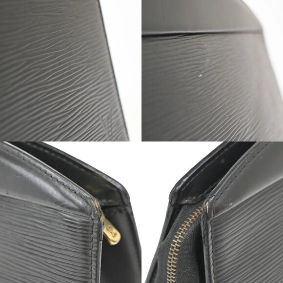 LOUIS VUITTON LV Trousse Crete Clutch Hand Bag Epi Leather Black M48402 02KB102 - Picture 9 of 16